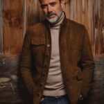 The Walking Dead Negan Smith Brown Suede Jacket