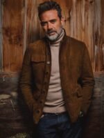 The Walking Dead Negan Smith Brown Suede Jacket