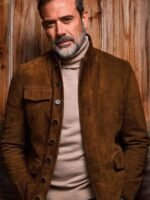 The Walking Dead Negan Smith Brown Suede Jacket