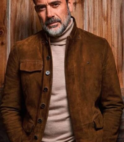 The Walking Dead Negan Smith Brown Suede Jacket