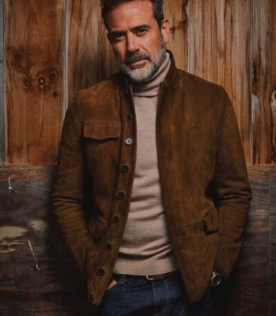 The Walking Dead Negan Smith Brown Suede Jacket