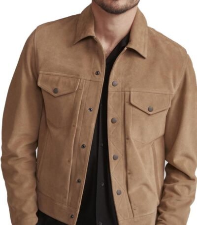 The Walking Dead Rick Grimes S09 Brown Suede Jacket