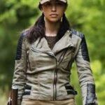 The Walking Dead Rosita Espinosa White Leather Jacket