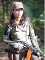 The Walking Dead Rosita Espinosa White Leather Jacket