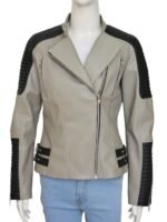 The Walking Dead Rosita Espinosa White Leather Jacket