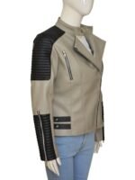 The Walking Dead Rosita Espinosa White Leather Jacket