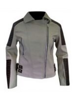 The Walking Dead Rosita Espinosa White Leather Jacket