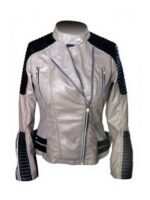 The Walking Dead Rosita Espinosa White Leather Jacket
