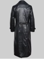 The Walking Dead S09 Ryan Hurst Black Long Leather Coat