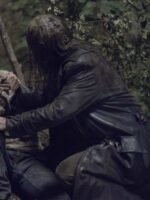 The Walking Dead S09 Ryan Hurst Black Long Leather Coat