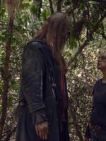 The Walking Dead S09 Ryan Hurst Black Long Leather Coat