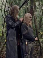 The Walking Dead S09 Ryan Hurst Black Long Leather Coat