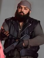 The Walking Dead Savior Guard Black Leather Vest