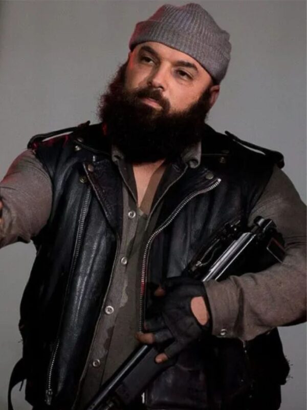 The Walking Dead Savior Guard Black Leather Vest