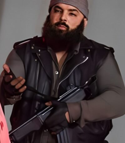 The Walking Dead Savior Guard Black Leather Vest