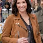 The Way Home Kat Landry Brown Leather Jacket