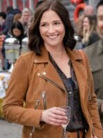 The Way Home Kat Landry Brown Leather Jacket