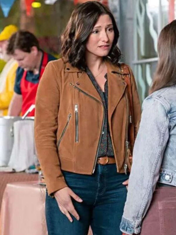 The Way Home Kat Landry Brown Leather Jacket