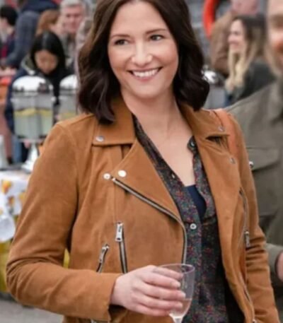 The Way Home Kat Landry Brown Leather Jacket