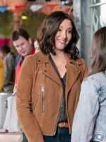 The Way Home Kat Landry Brown Leather Jacket