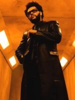 The Weeknd Take My Breath Leather Black Trench Coat