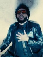 The Weeknd Take My Breath Leather Black Trench Coat