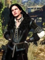 The Witcher 3 Yennefer Black Leather Vest