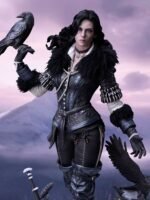 The Witcher 3 Yennefer Black Leather Vest