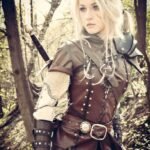 The Witcher Saga Cirilla Dark Brown Leather Vest