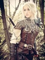 The Witcher Saga Cirilla Dark Brown Leather Vest