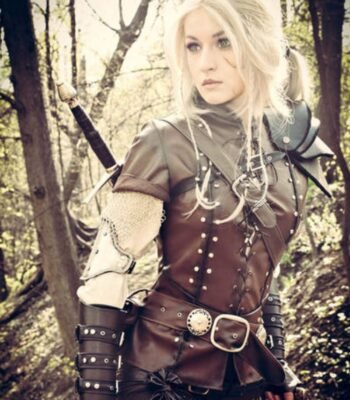 The Witcher Saga Cirilla Dark Brown Leather Vest