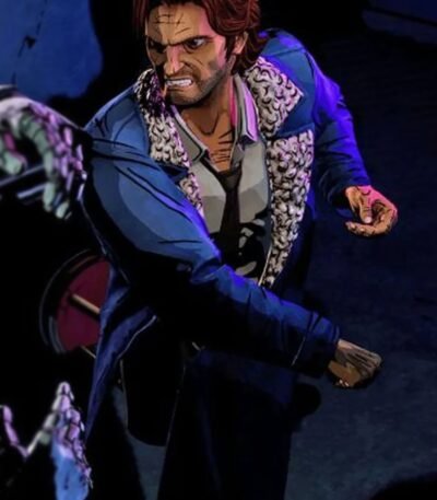 The Wolf Among Us Bigby Wolf Leather Coat