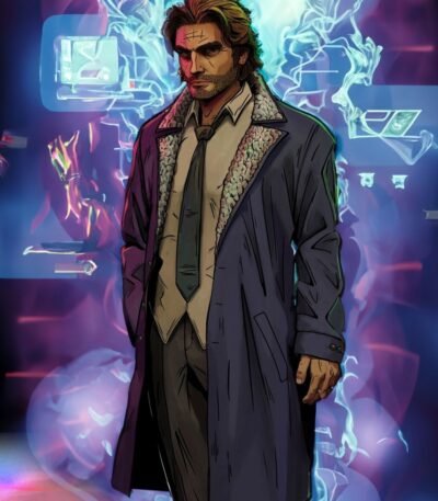 The Wolf Among Us Bigby Wolf Leather Coat