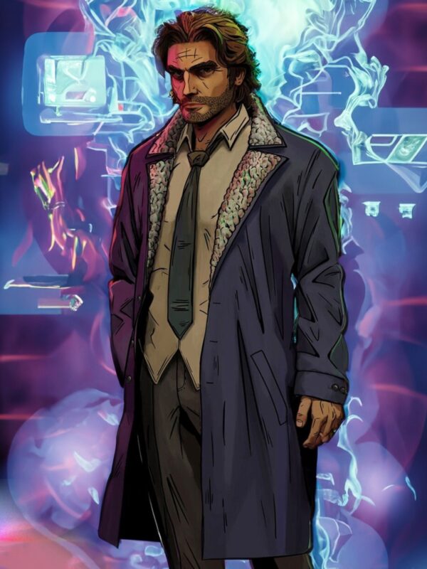 The Wolf Among Us Bigby Wolf Leather Coat