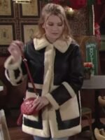 The Young And The Restless Jordan Black Leather Shearling Fur Coat