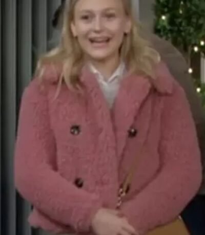 The Young and The Restless Faith Newman Pink Sherpa Jacket