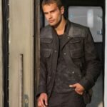 Theo James Divergent Flap Pockets Black Jacket