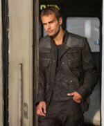 Theo James Divergent Flap Pockets Black Jacket