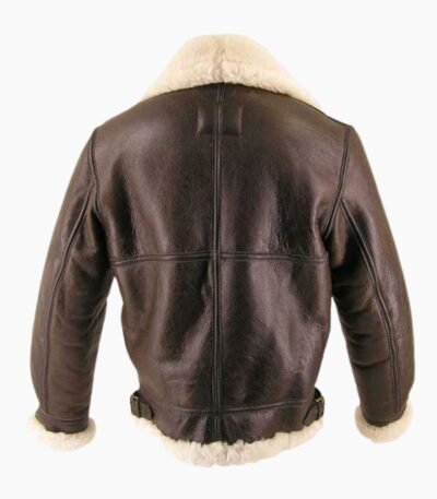 Thomas SF Shearling Sheepskin Brown Leather Jacket