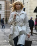 Thomasin Mckenzie Last Night in Soho Eloise White Coat