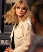 Thomasin Mckenzie Last Night in Soho Eloise White Coat