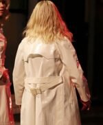 Thomasin Mckenzie Last Night in Soho Eloise White Coat