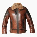 Thompson Distressed Shearling Aviator SF Jacket