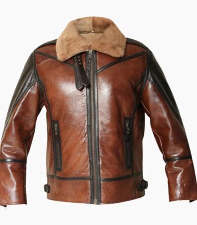 Thompson Distressed Shearling Aviator SF Jacket