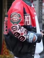Three Peat Jeff Chicago Bulls Leather Jacket