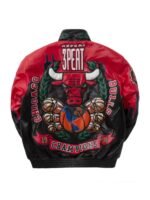 Three Peat Jeff Chicago Bulls Leather Jacket