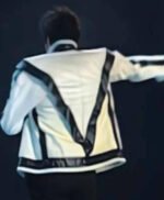 Thriller Michael Jackson White Leather Jacket