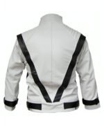 Thriller Michael Jackson White Leather Jacket