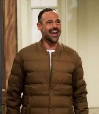 Tim Frasier S01 Brown Bomber Puffer Jacket