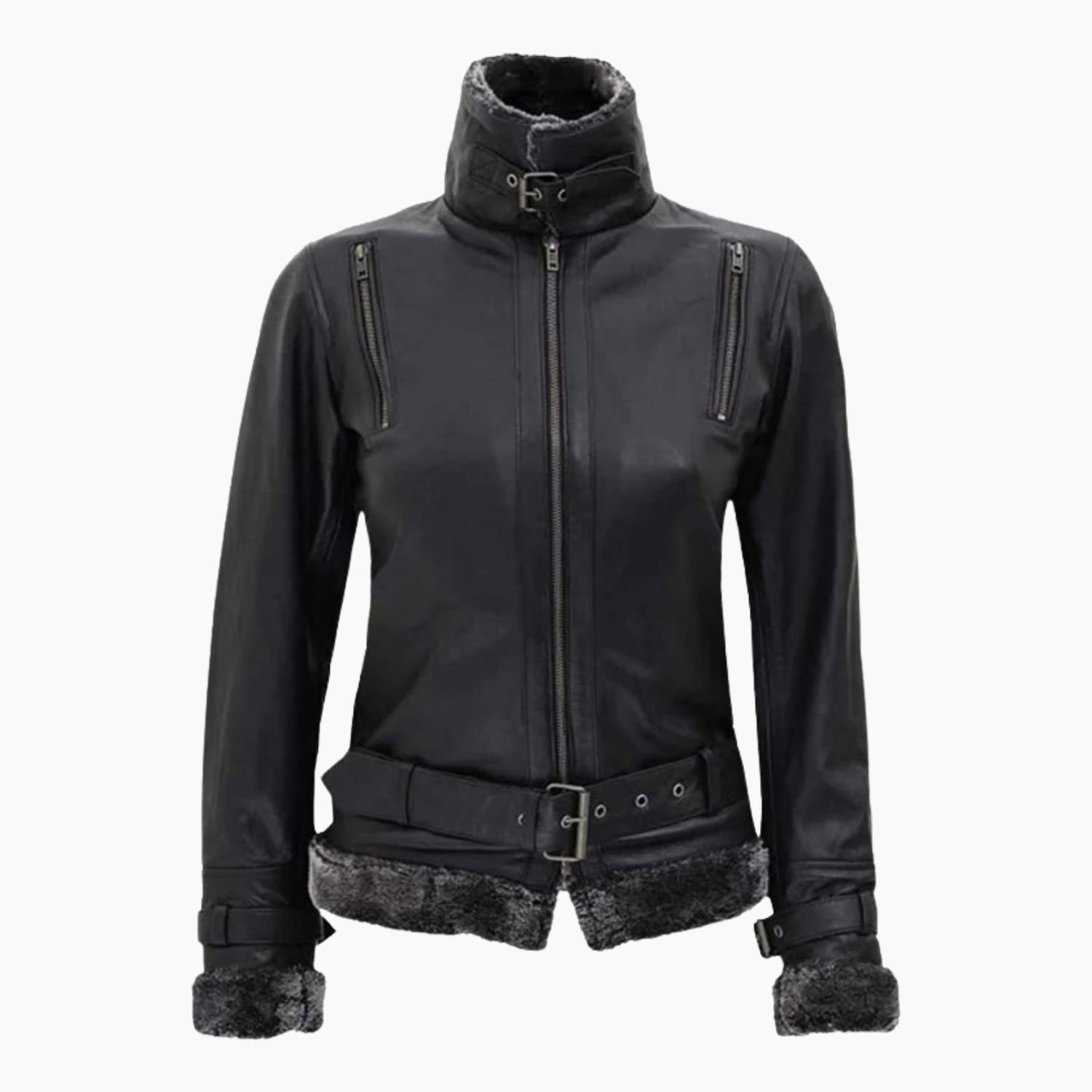 Timothy Designer Soft Shearling Leather Jacket Timothy Designer Soft Shearling Leather Jacket